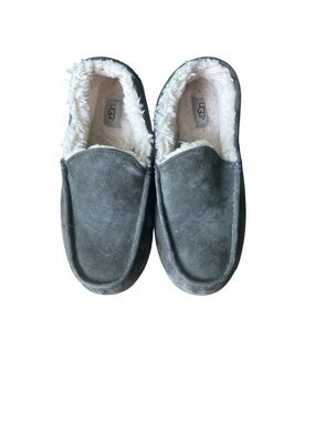 UGG Gray Suede Slip-On Slippers